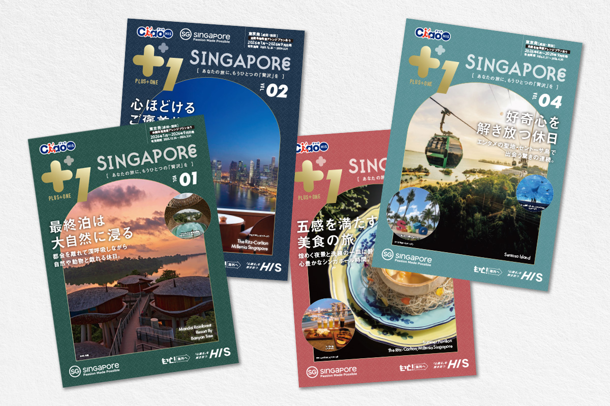 HIS 様<br>パンフレット制作 プラスワンシンガポール